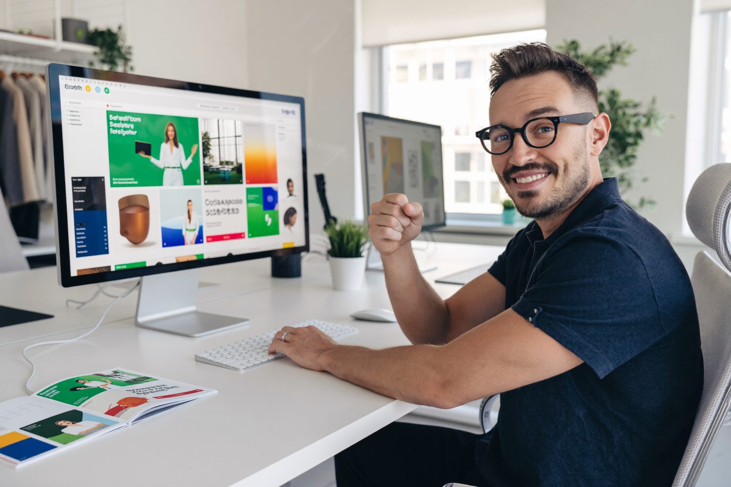 Webdesigner bei NK IT Service an der Arbeit