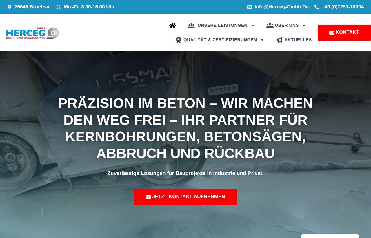 Website-Referenz: Herceg GmbH